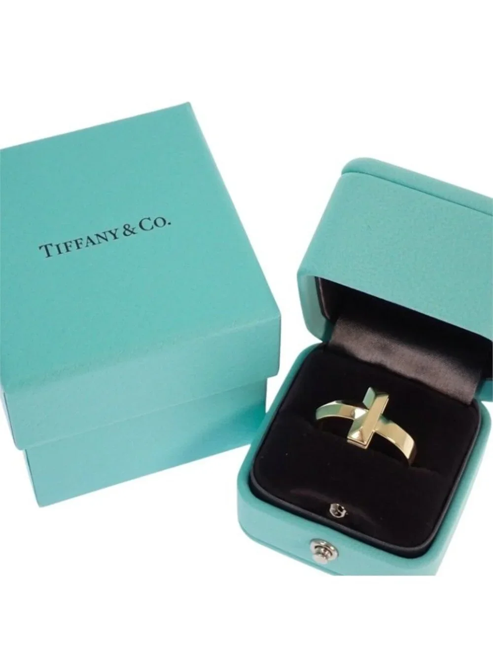 Tiffany & Co T One Wide Actual Ring 18k Yellow Gold